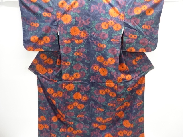Japanese Kimono / Tsumugi Omeshi Silk